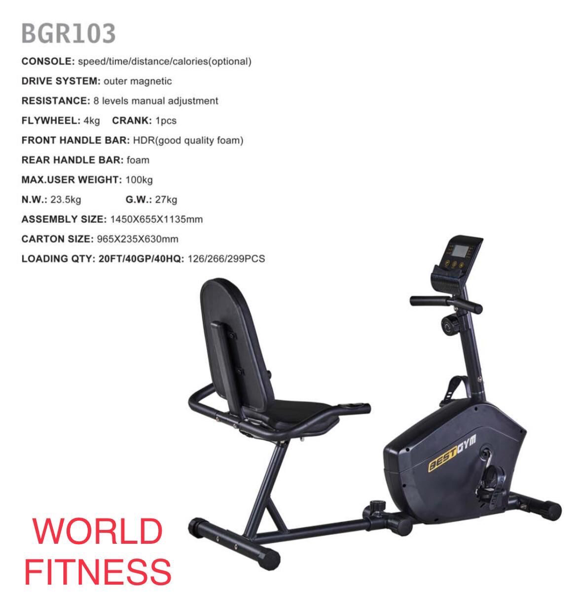 103 World Fitness بسكليت