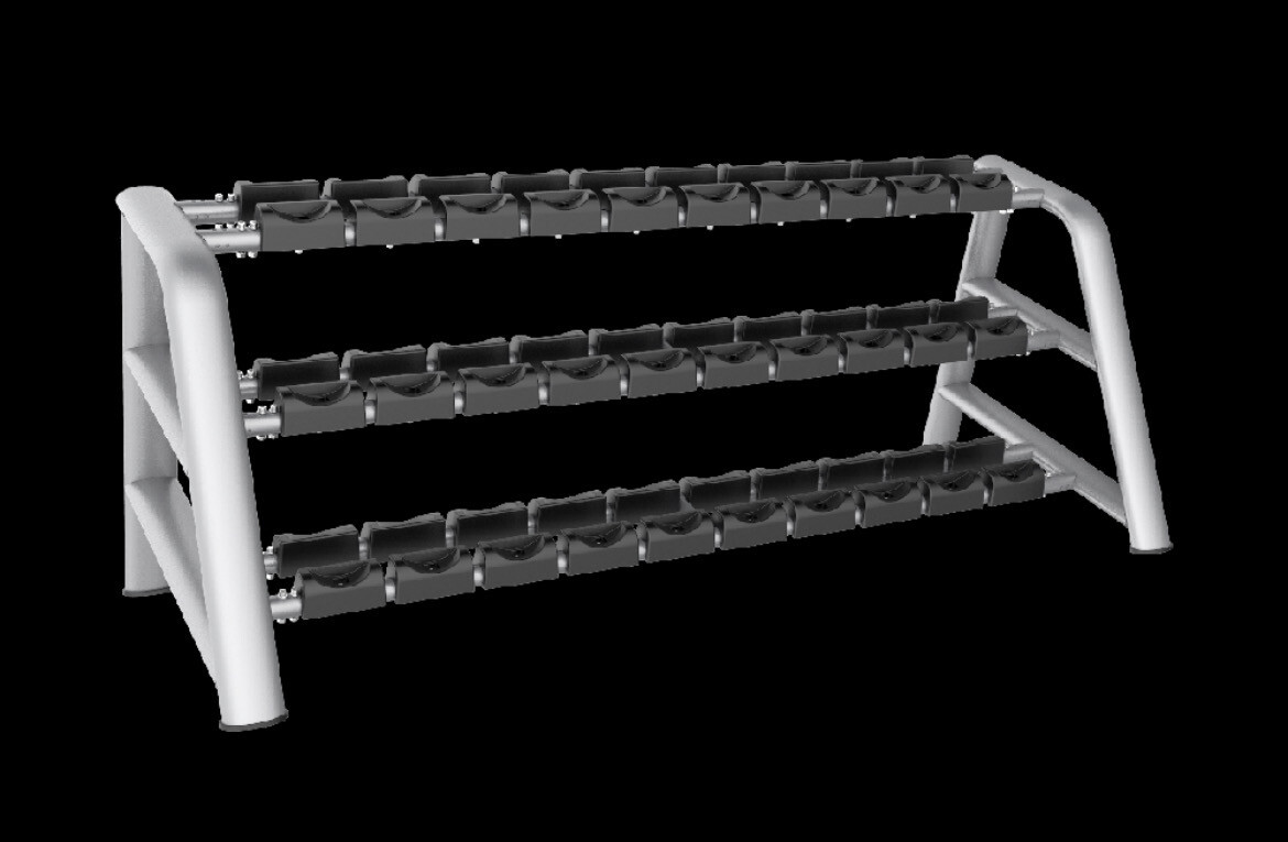 3 Layers Dumbell Rack ( 15 زوج ) ✓