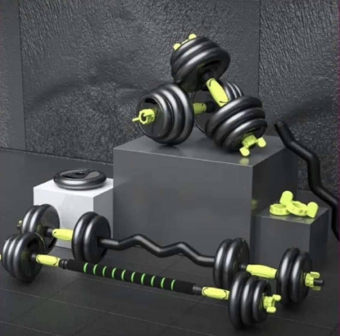 دامبلز بلاستيك اعوج 40kg