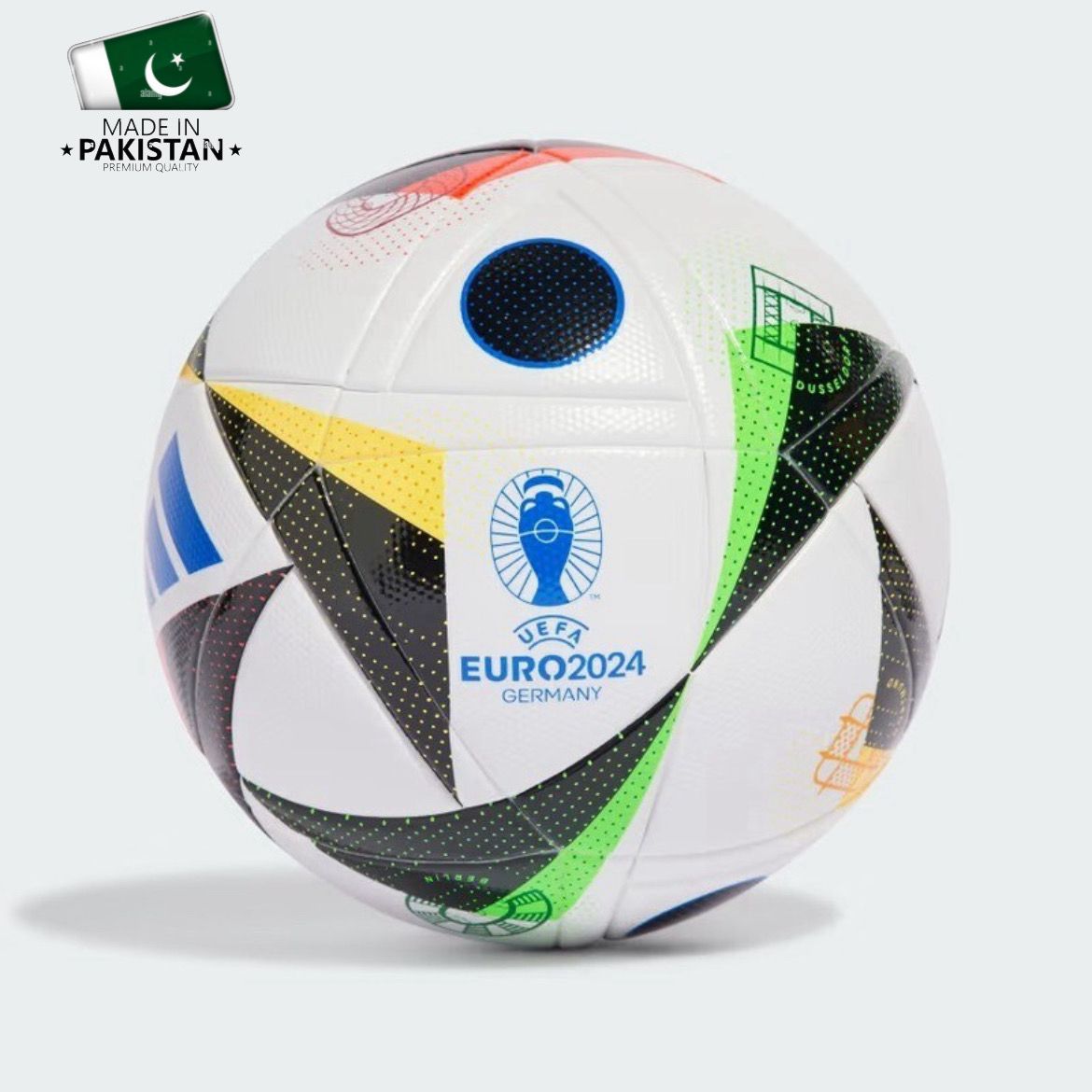 كرة قدم Euro 2024 باكستاني اصفر وابيض #