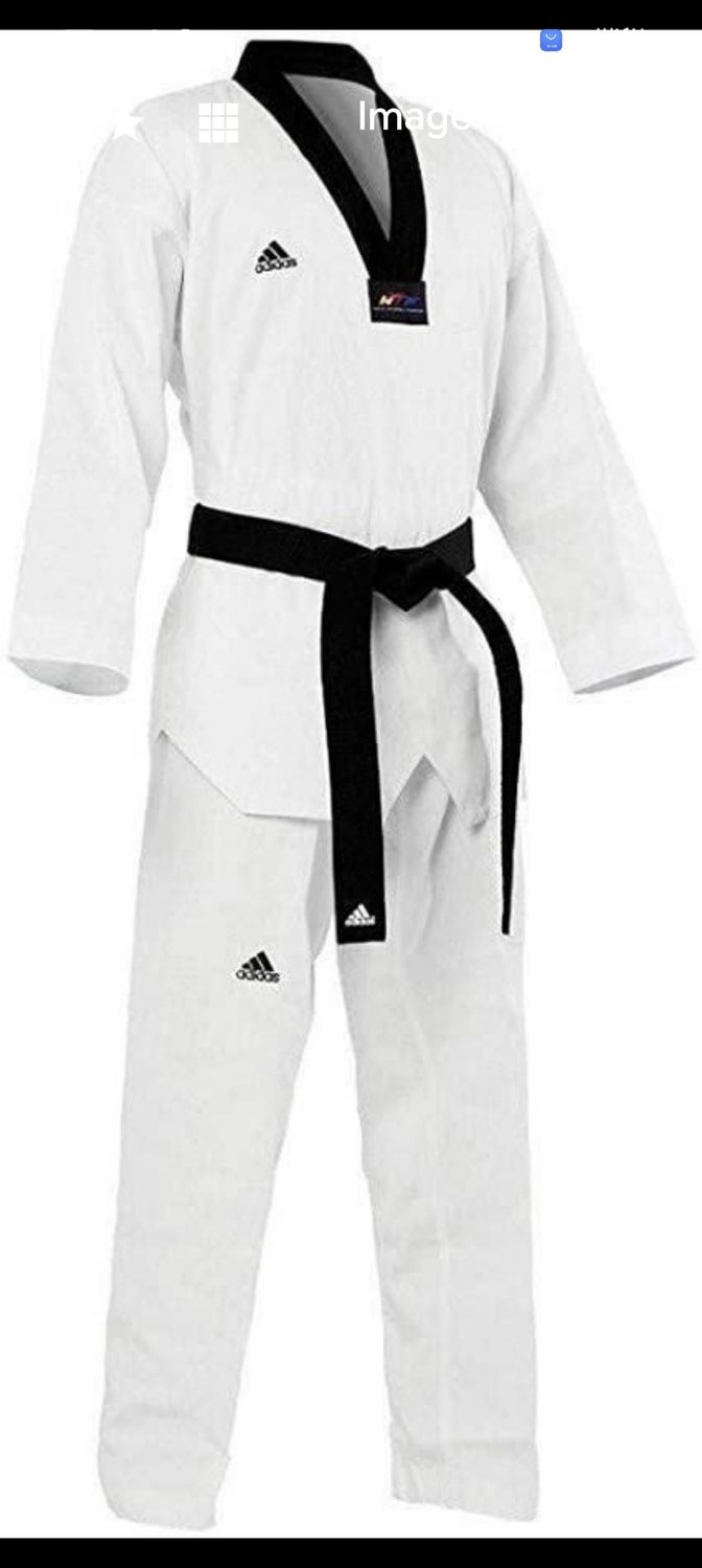 بدلة تايكوندو اديداس ابيض رجالي 170 #