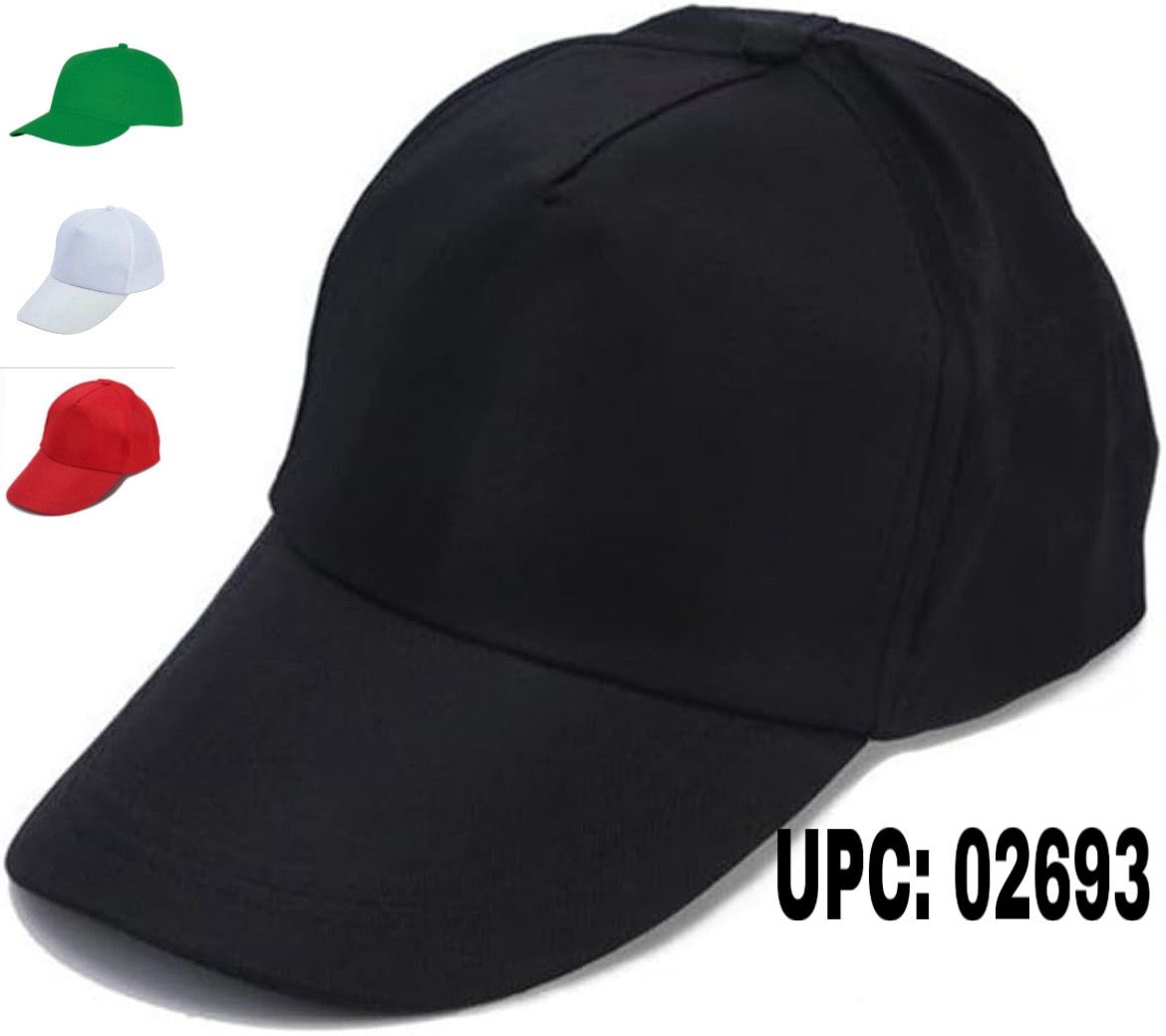 طاقية ساده للطباعة اسود✓