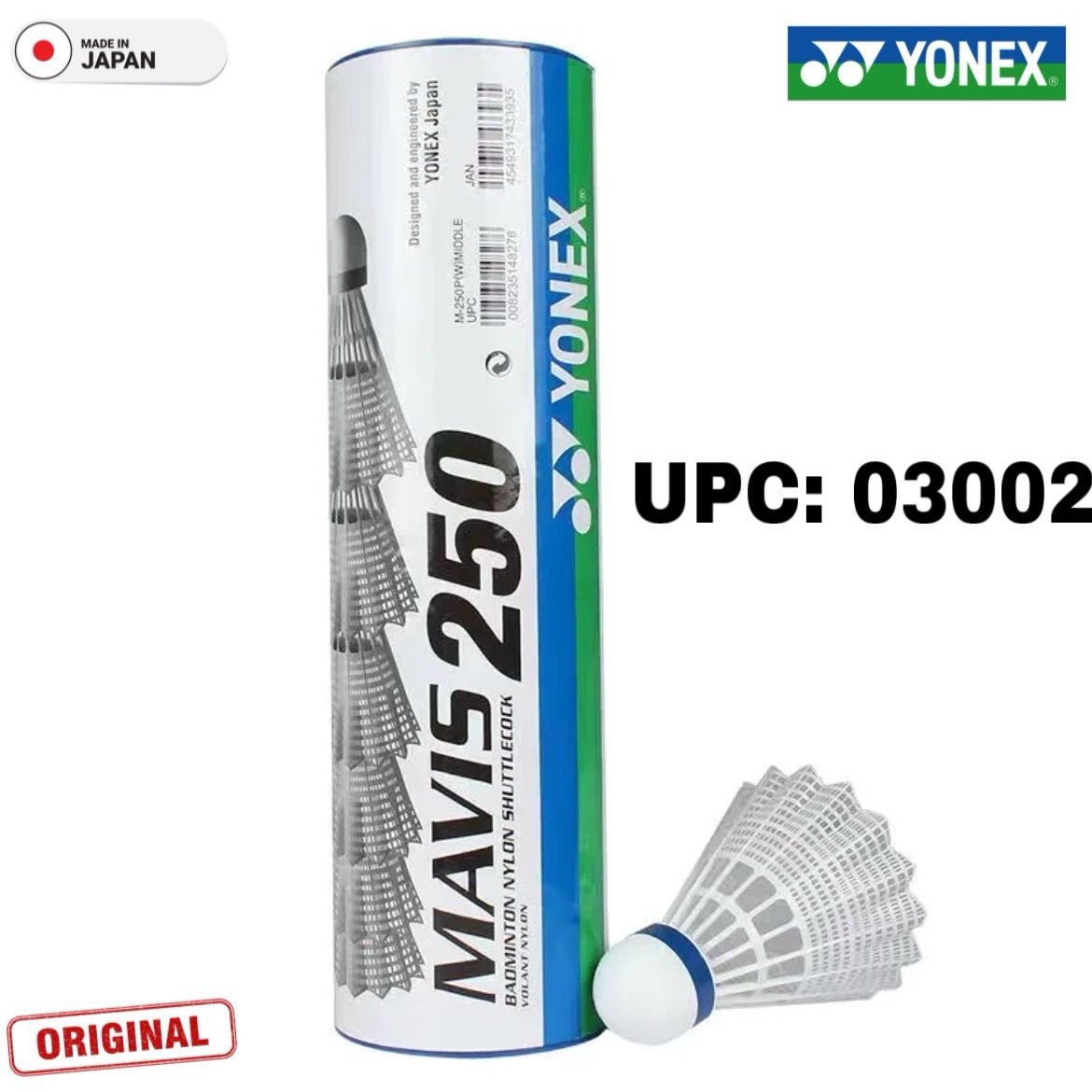 ريش بدمينتون نايلون أصلية Yonex Mavis 250 #