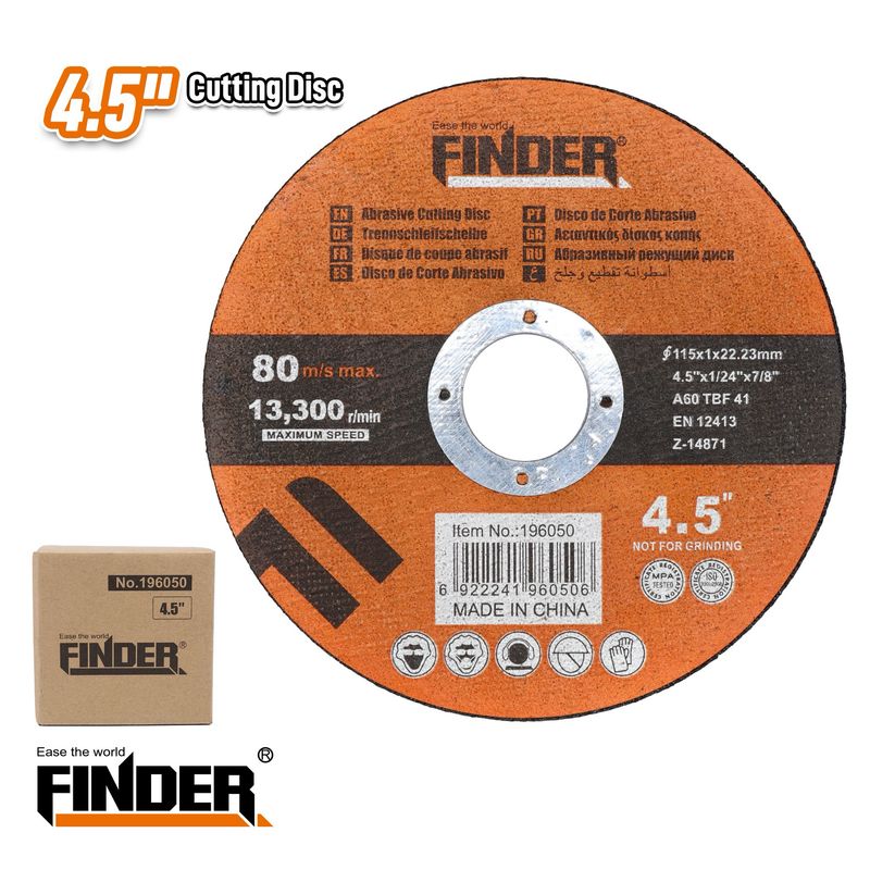 اسطوانة قص ستانلس ستيل 4.5 انش Finder