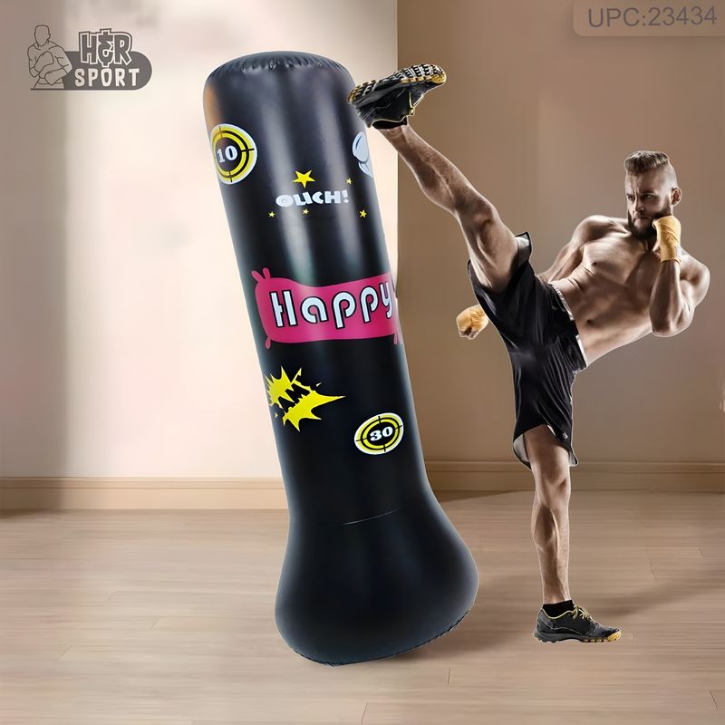 كيس ملاكمة قابل للنفخ لتدريب الدقة والسرعة 1.2M❗