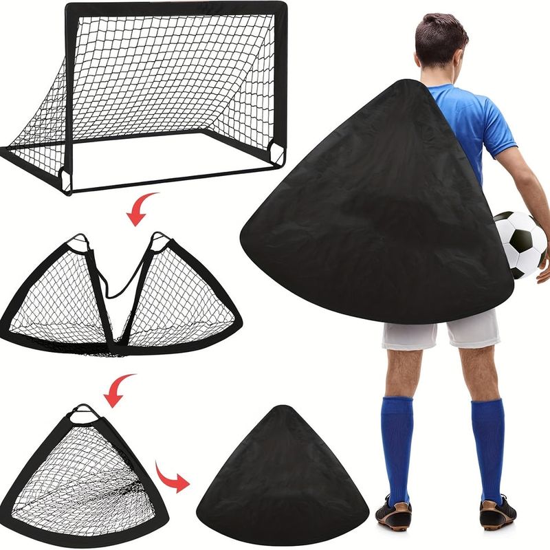 مرمى كرة قدم متنقل قابل للطي 90*120 ✓