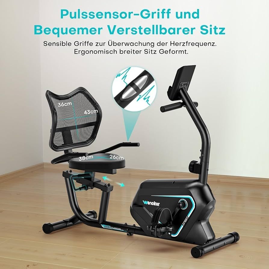 دراجة تمرين ثابتة (Recumbent Exercise Bike)✓