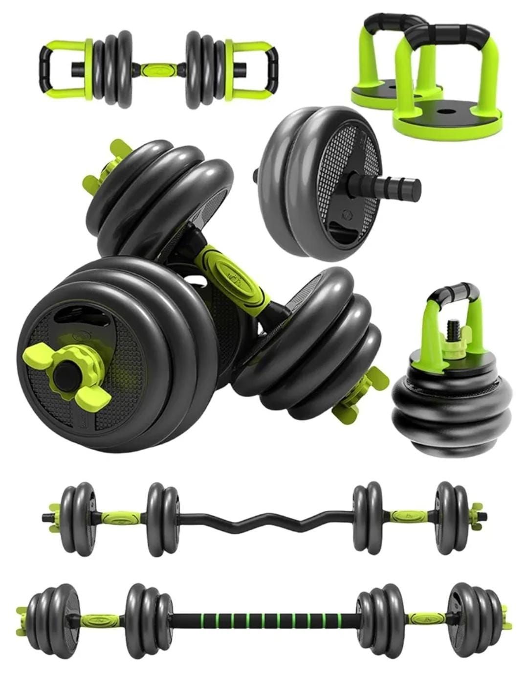 دامبلز بلاستيك اعوج 50kg ✓