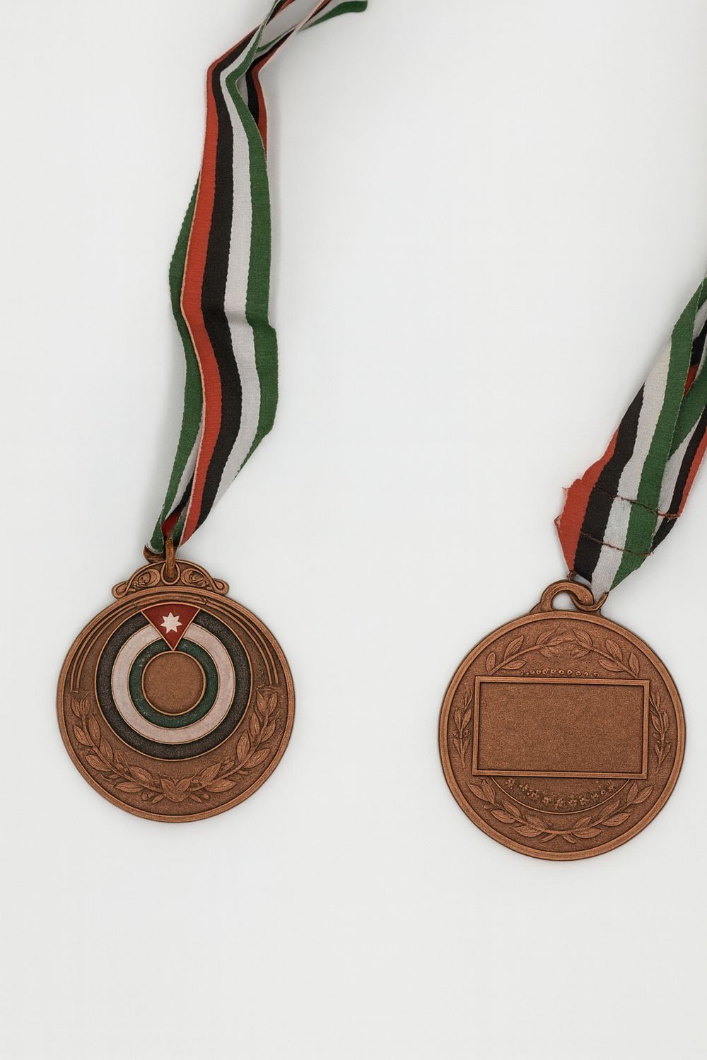 ميدالية علم الاردن والعاب قوى برونزي #