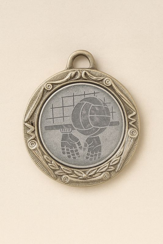 ميدالية مع قشرة كرة طائرة #