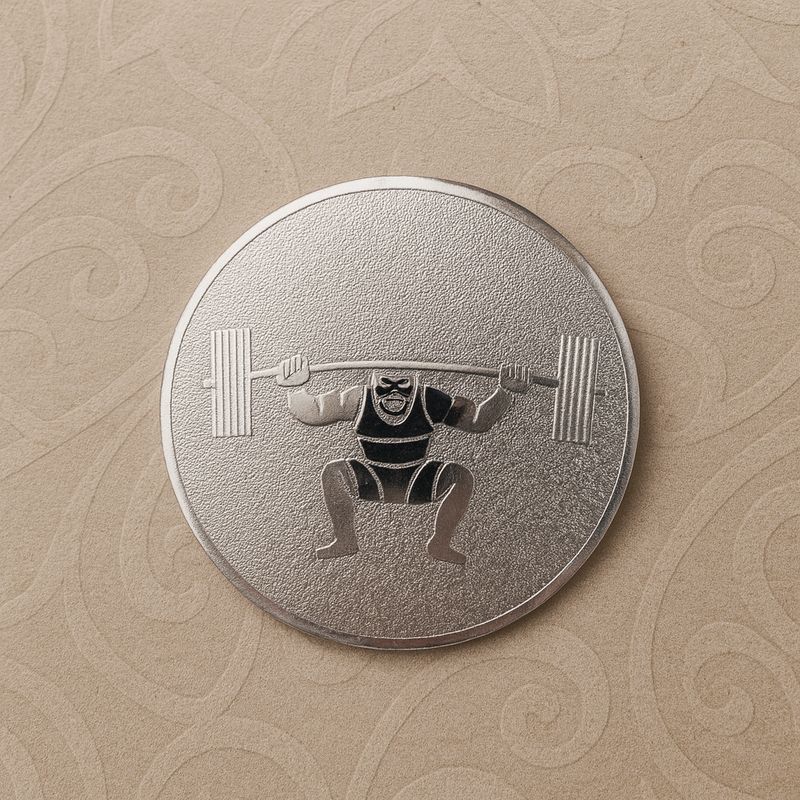 قشرة رفع اثقال فضي #