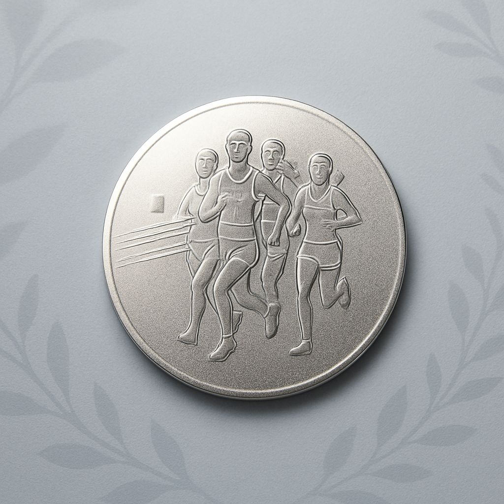 قشرة العاب القوى فضي #