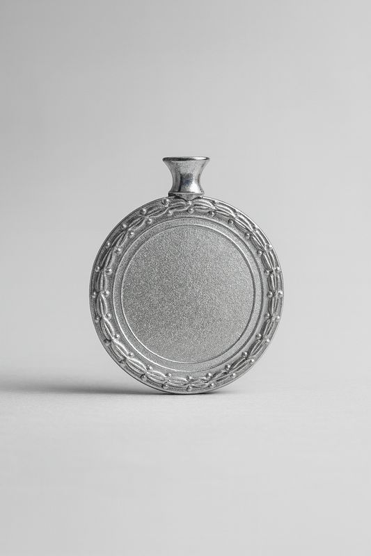 ميدالية مع قاعدة فضي #