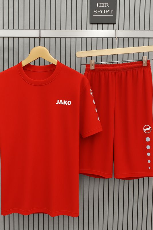 طقم جاكو رجالي احمر #