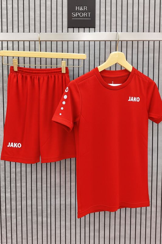 طقم جاكو ولادي B2003 احمر بابيض #