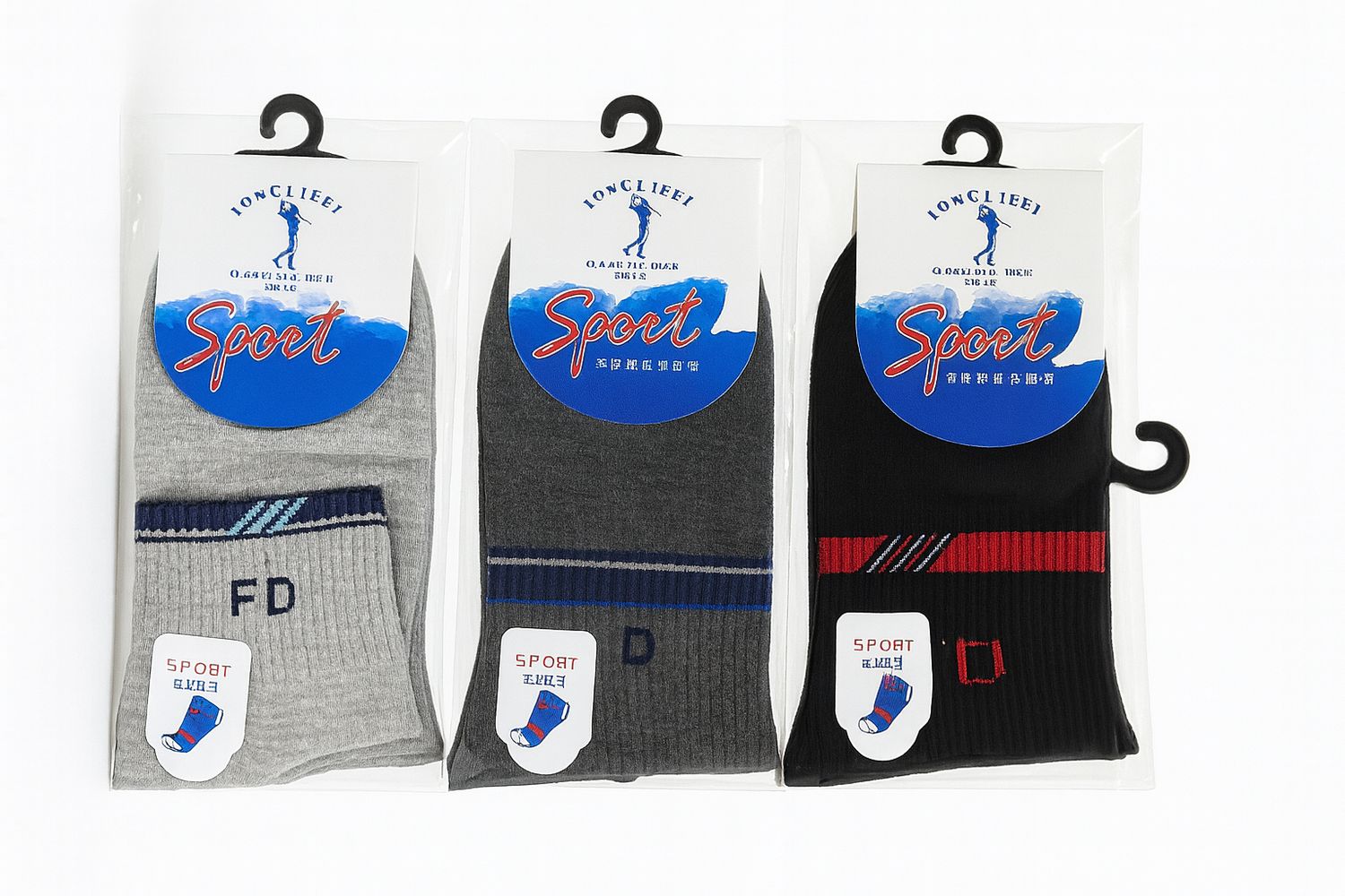 جرابات قطن عالي الجودة بالدزينة 7#