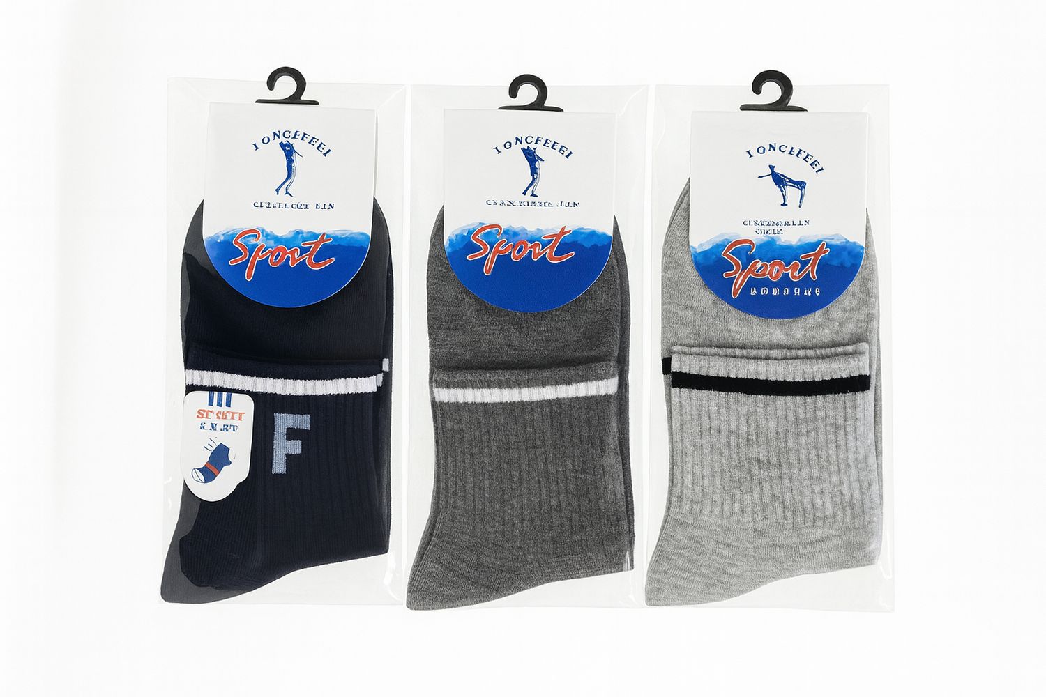 جرابات قطن عالي الجودة بالدزينة 6#