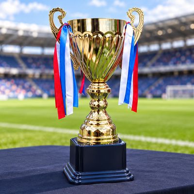 كأس حديد البطولة ذهبي مع شبر