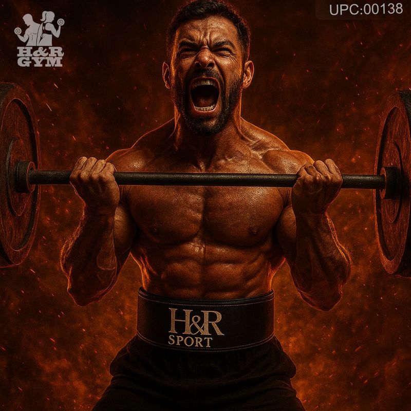 حزام حديد جلد مبطن H&amp;R @