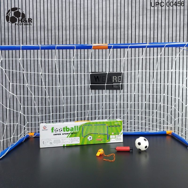 مرمى كرة قدم للأطفال بلاستيك مع كرة ومضخة بالفردة 120cm @