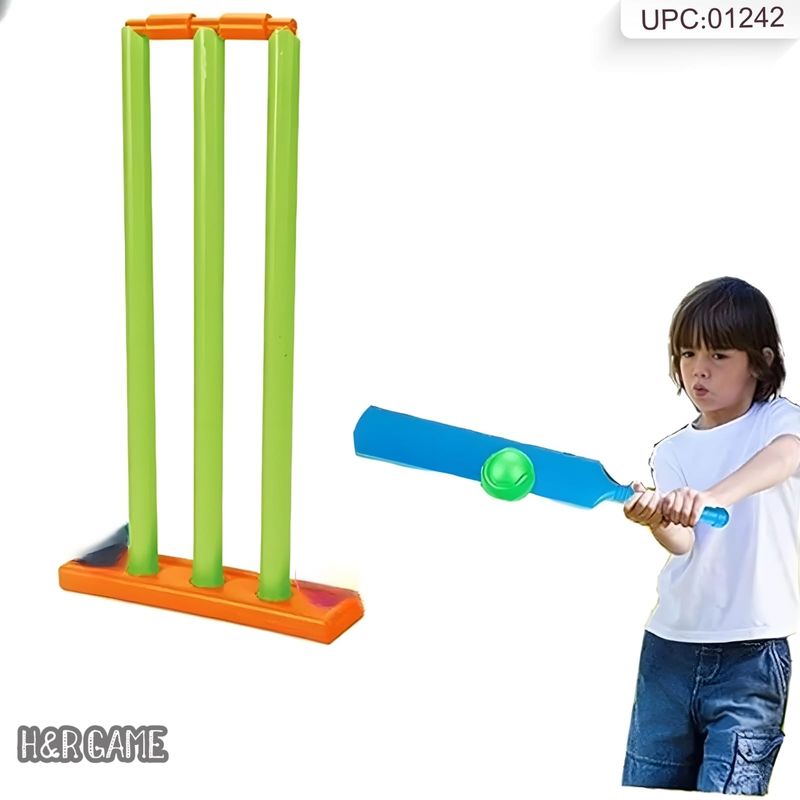 طقم لعبة كريكيت بلاستيك @