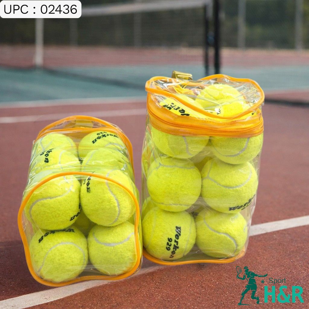 كرات تنس أرضي للتدريب مع حقيبة شفافة ✓