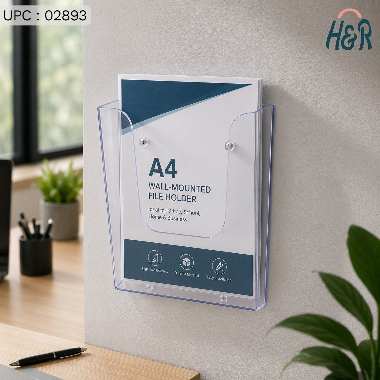 فولدر بلاستيك حائط A4 *