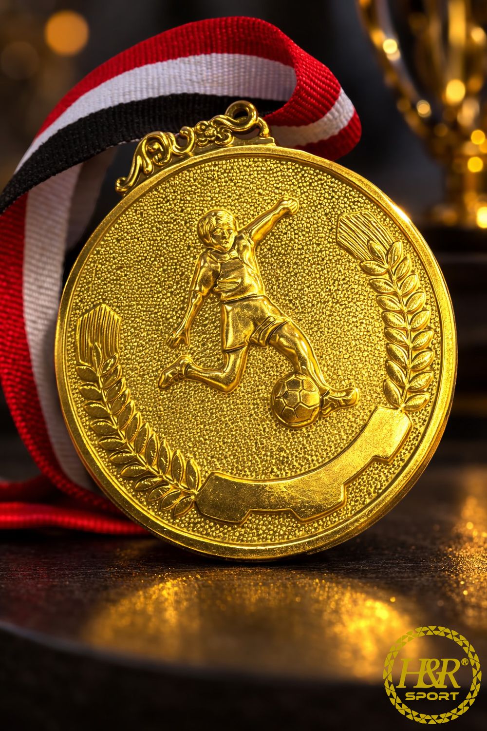 ميدالية خفيف حجم كبير ذهبي ✓