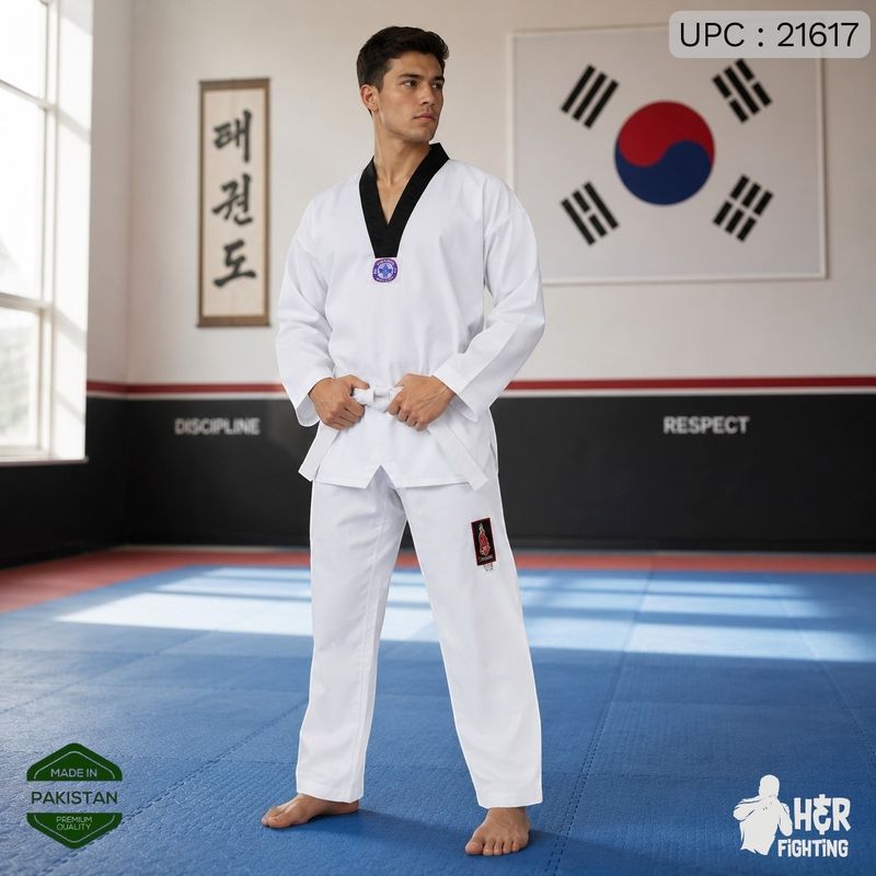 بدلة تايكوندو باكستاني أبيض رجالي 170 *