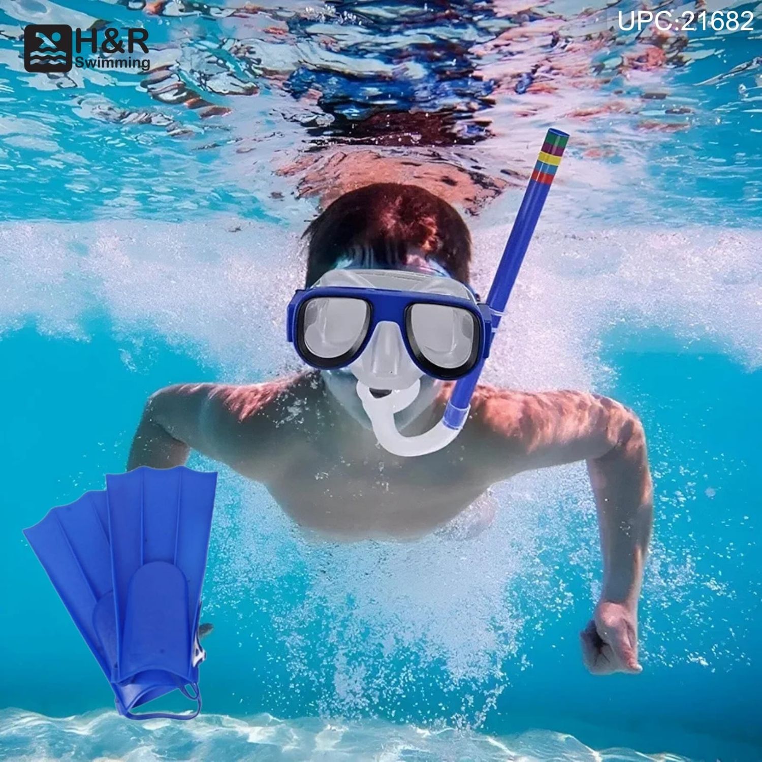 زعانف+نظارة+ماسك تنفس (طقم) @