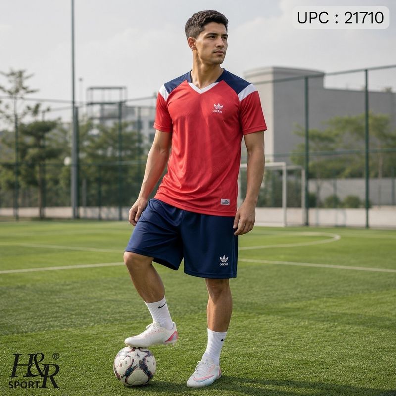 طقم رجالي 101 احمر Adidas *