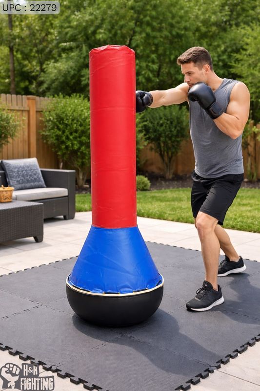 ستاند ملاكمة نفخ مع مياه @