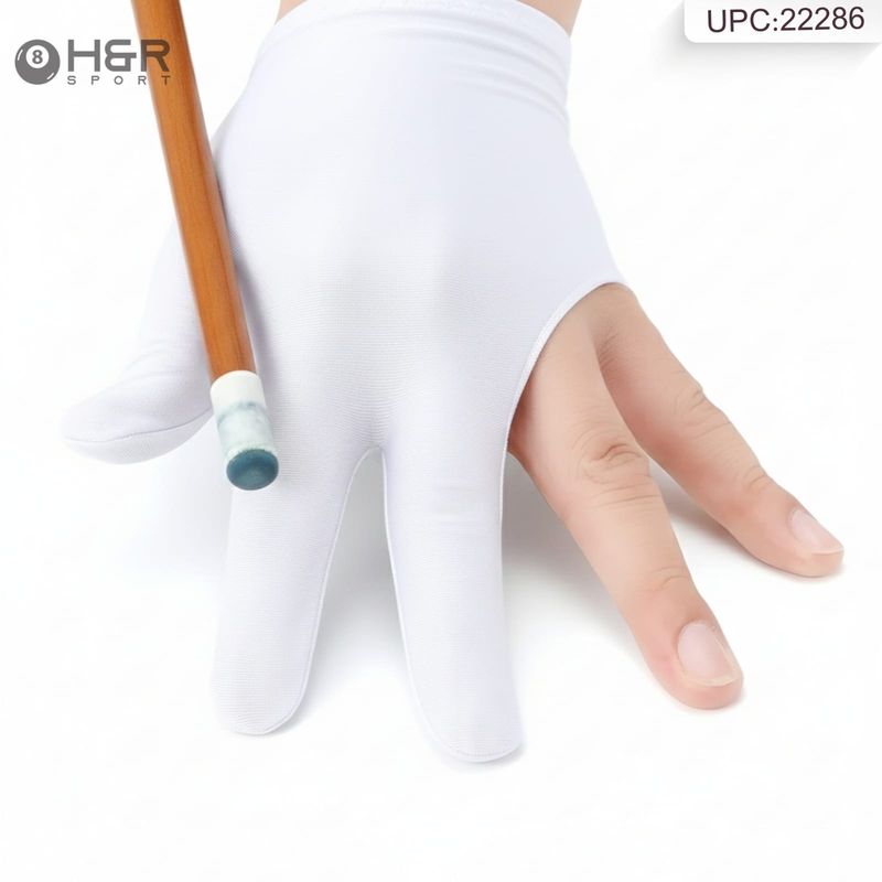 كفوف بلياردو ابيض @