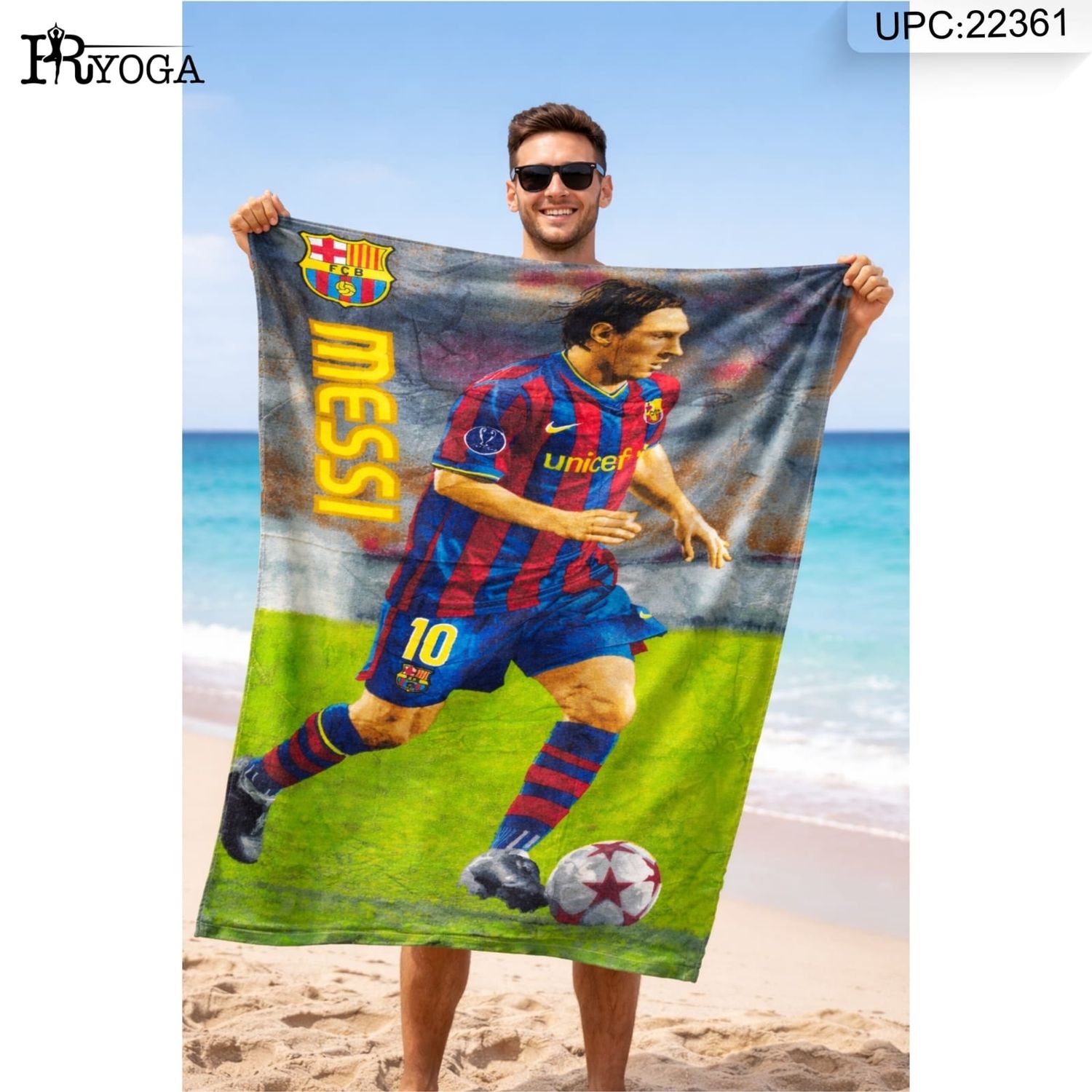 منشفة رياضية ليونيل ميسي @