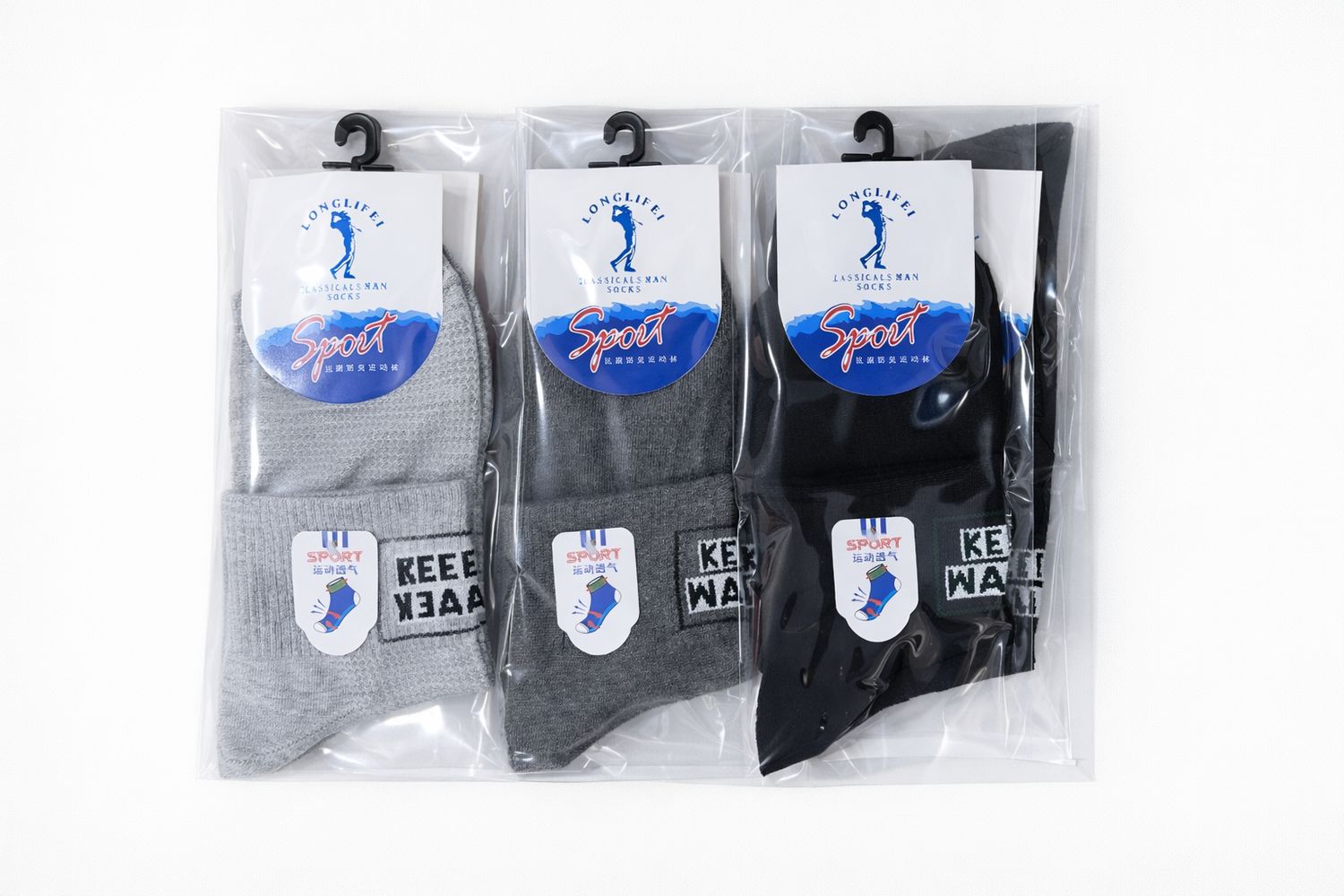 جرابات قطن عالي الجودة بالدزينة 3#