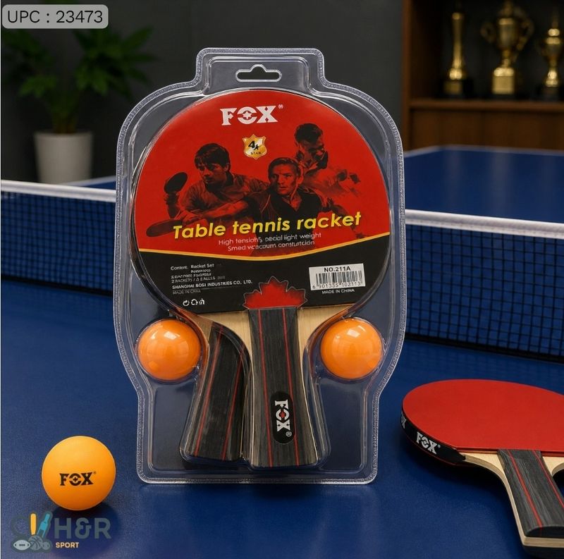 مضرب تنس مع كرات Fox اصلي من الشركة ✓