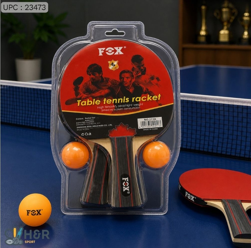 مضرب تنس مع كرات Fox اصلي من الشركة ✓