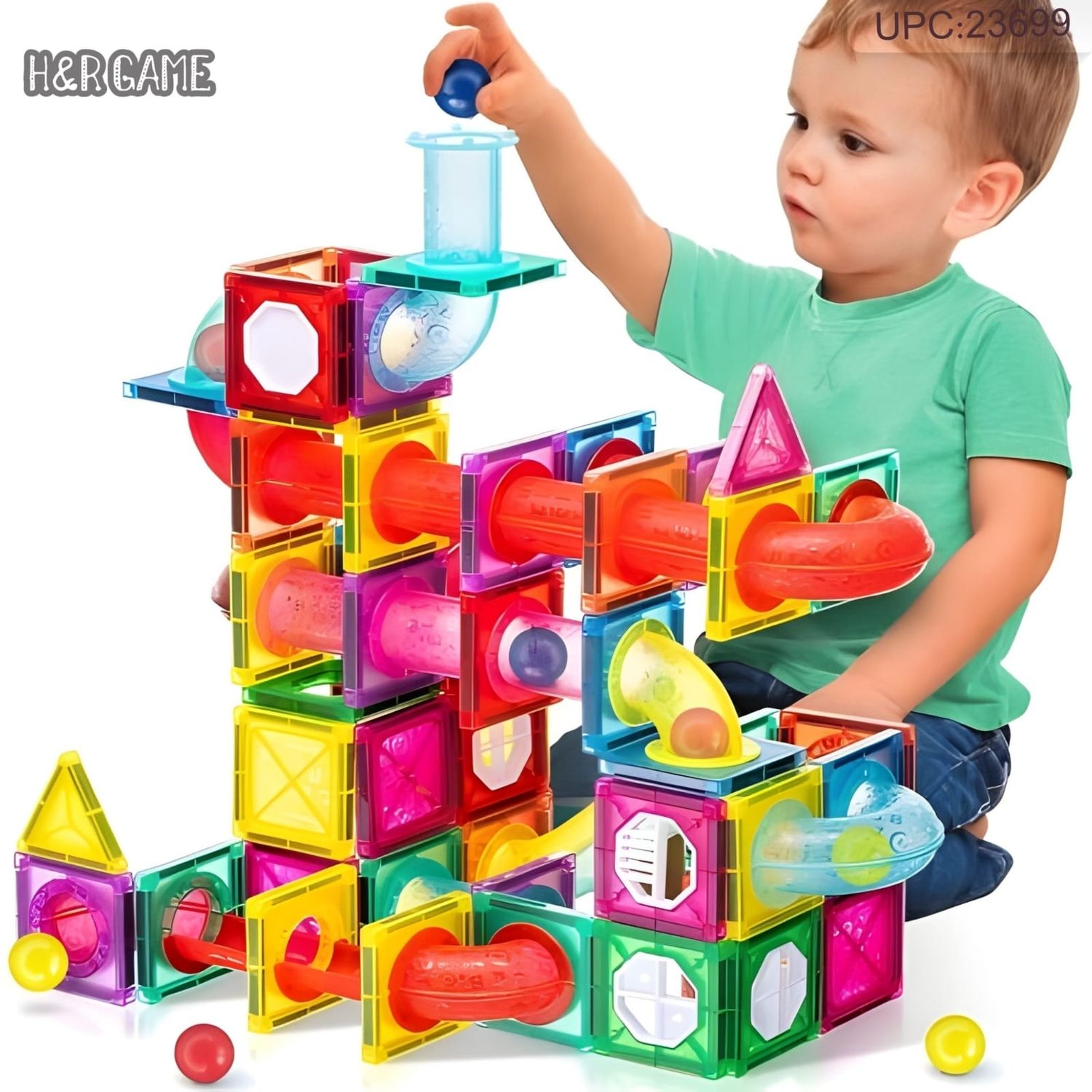 لعبة مكعبات مغناطيسية للأطفال ✓