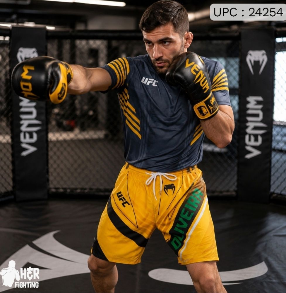 طقم Boxing UFC سكني بأصفر *