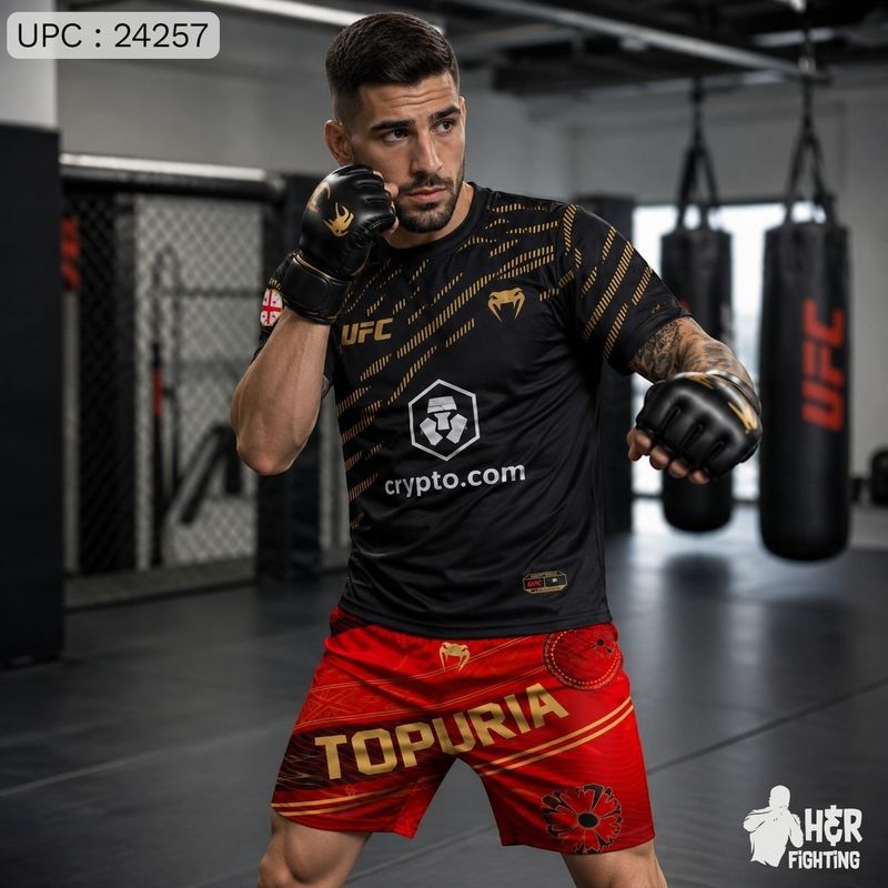 طقم Boxing UFC اسود بأحمر *