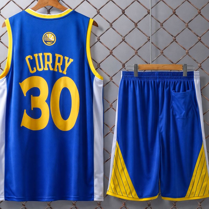 طقم سلة ولادي أزرق Golden State ✓