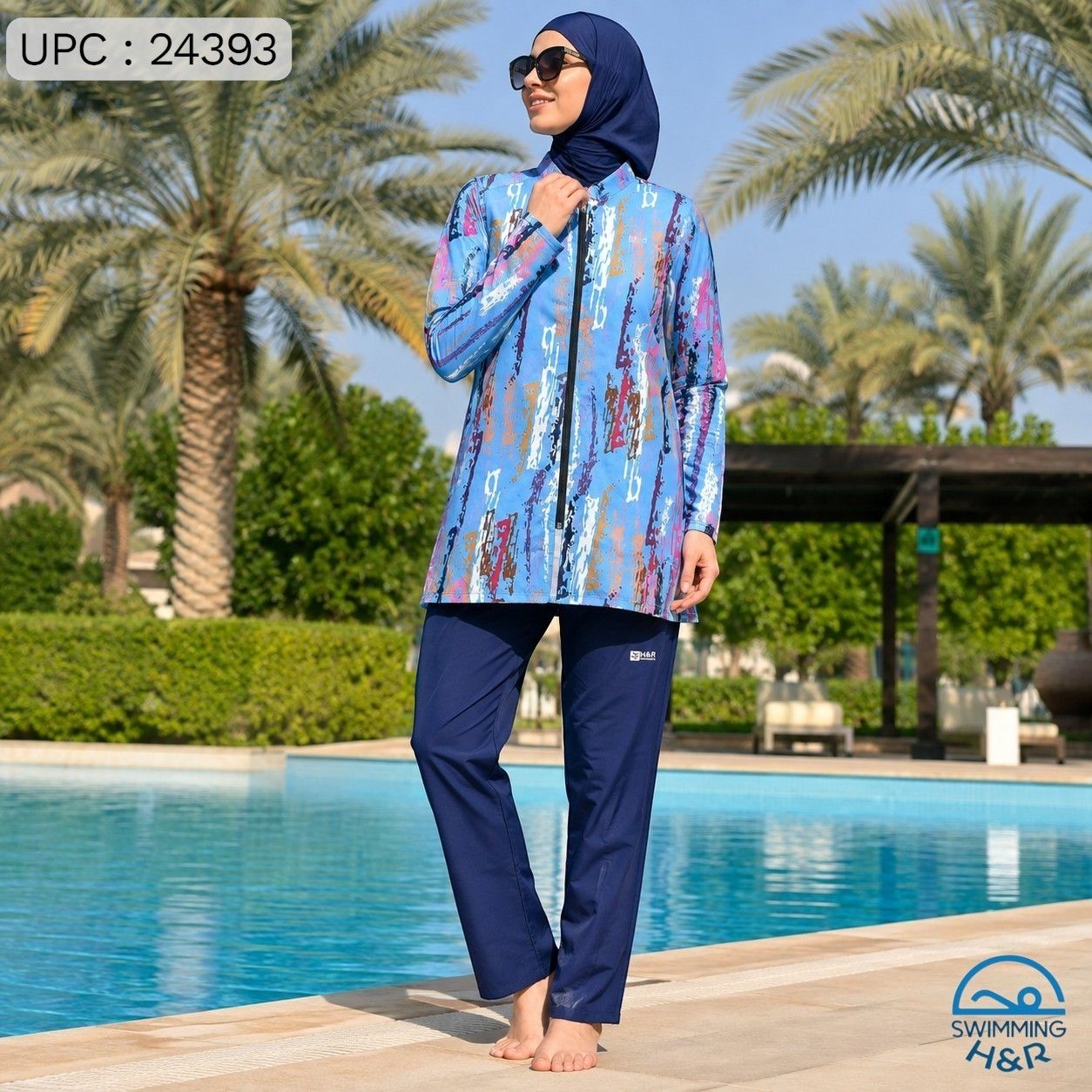 طقم سباحة شرعي Water proof  NEW  SW105 *
