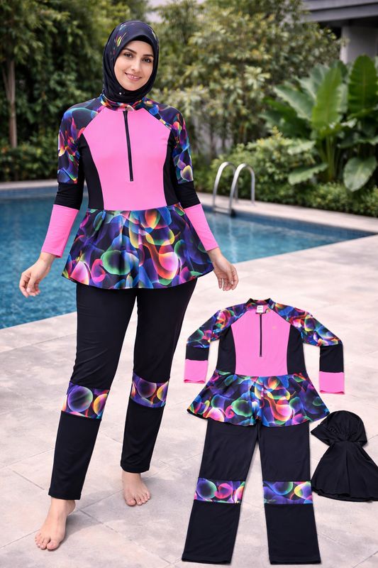 طقم سباحة شرعي Water proof   NEW  MA49 ✓
