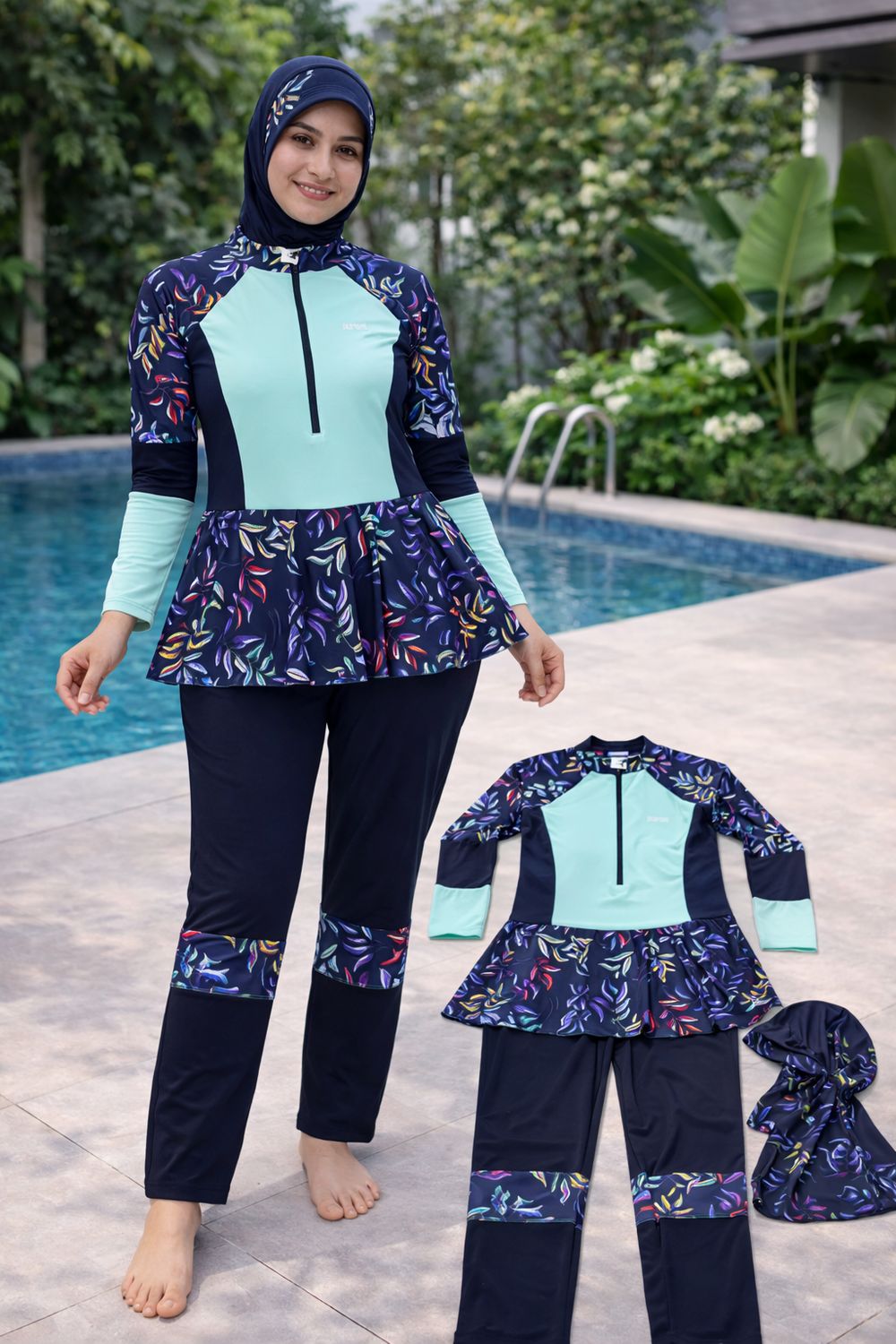 طقم سباحة شرعي NEW  MA49 ✓