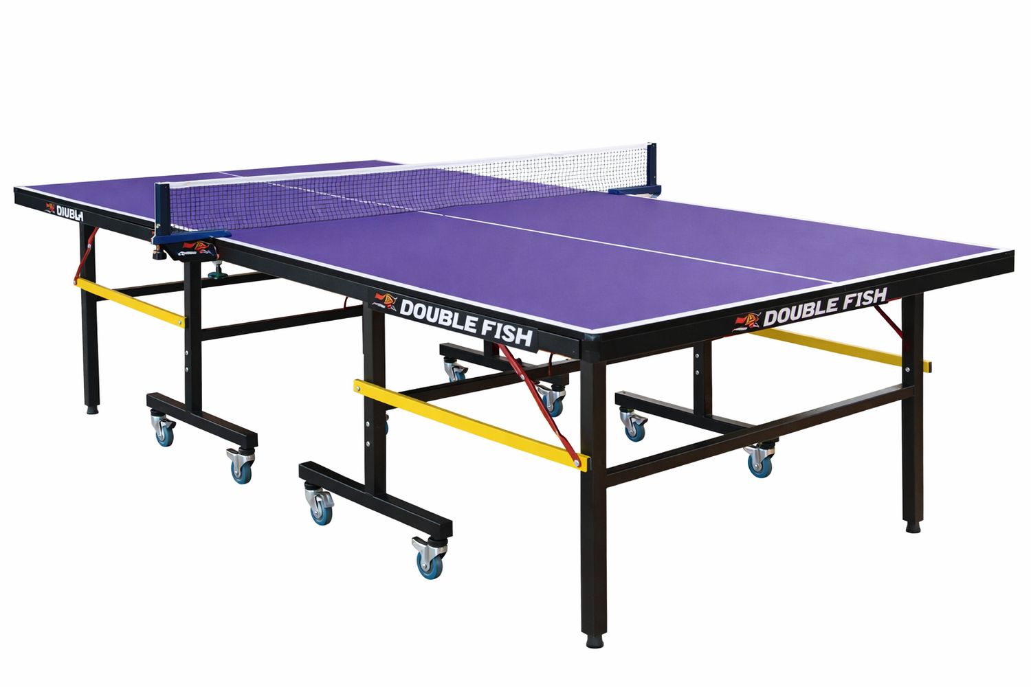 طاولة تنس بعجلات - قابلة للطي  Double Fish أصلي من الشركة  ✓