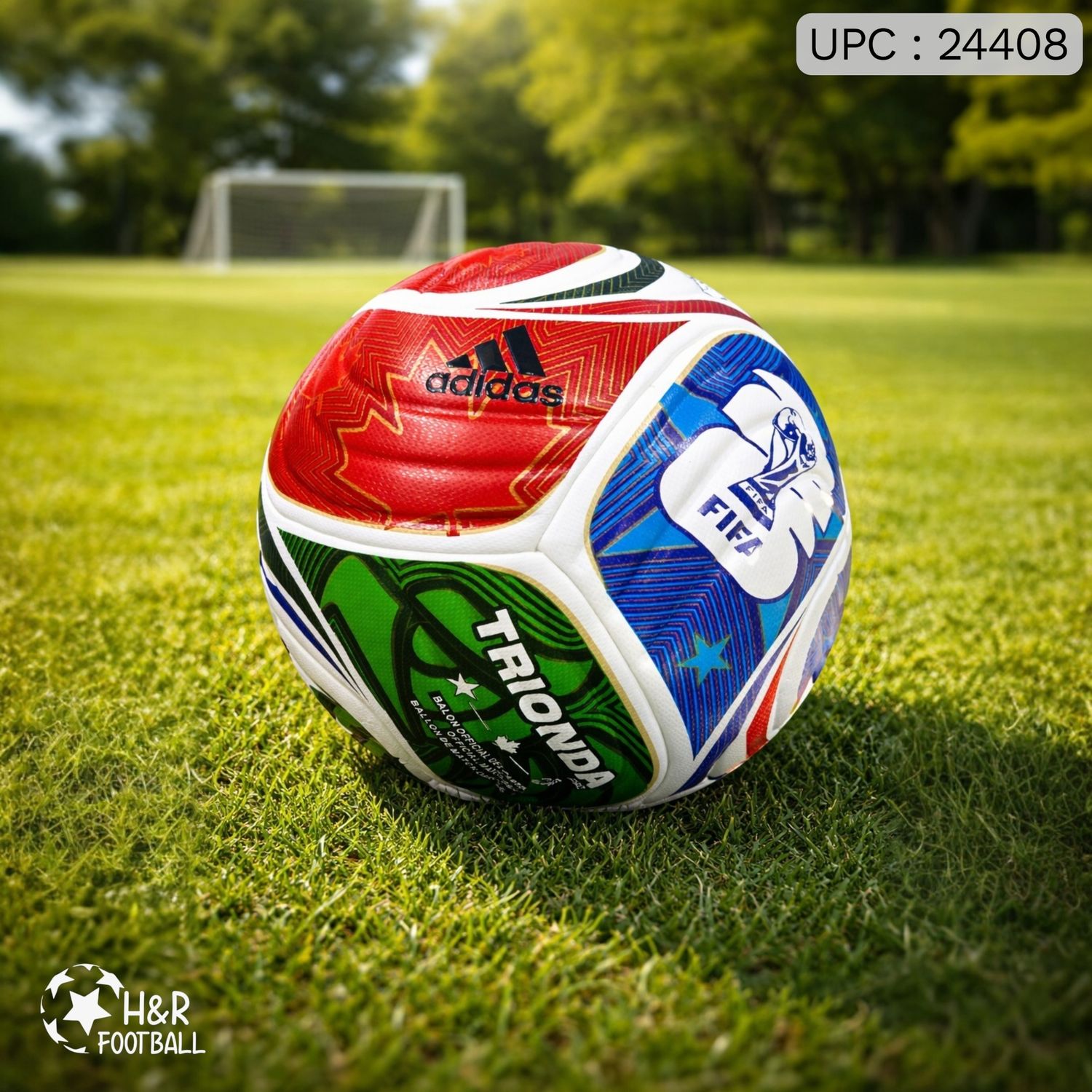 كرة Adidas كأس العالم 2026 أحمر بأزرق