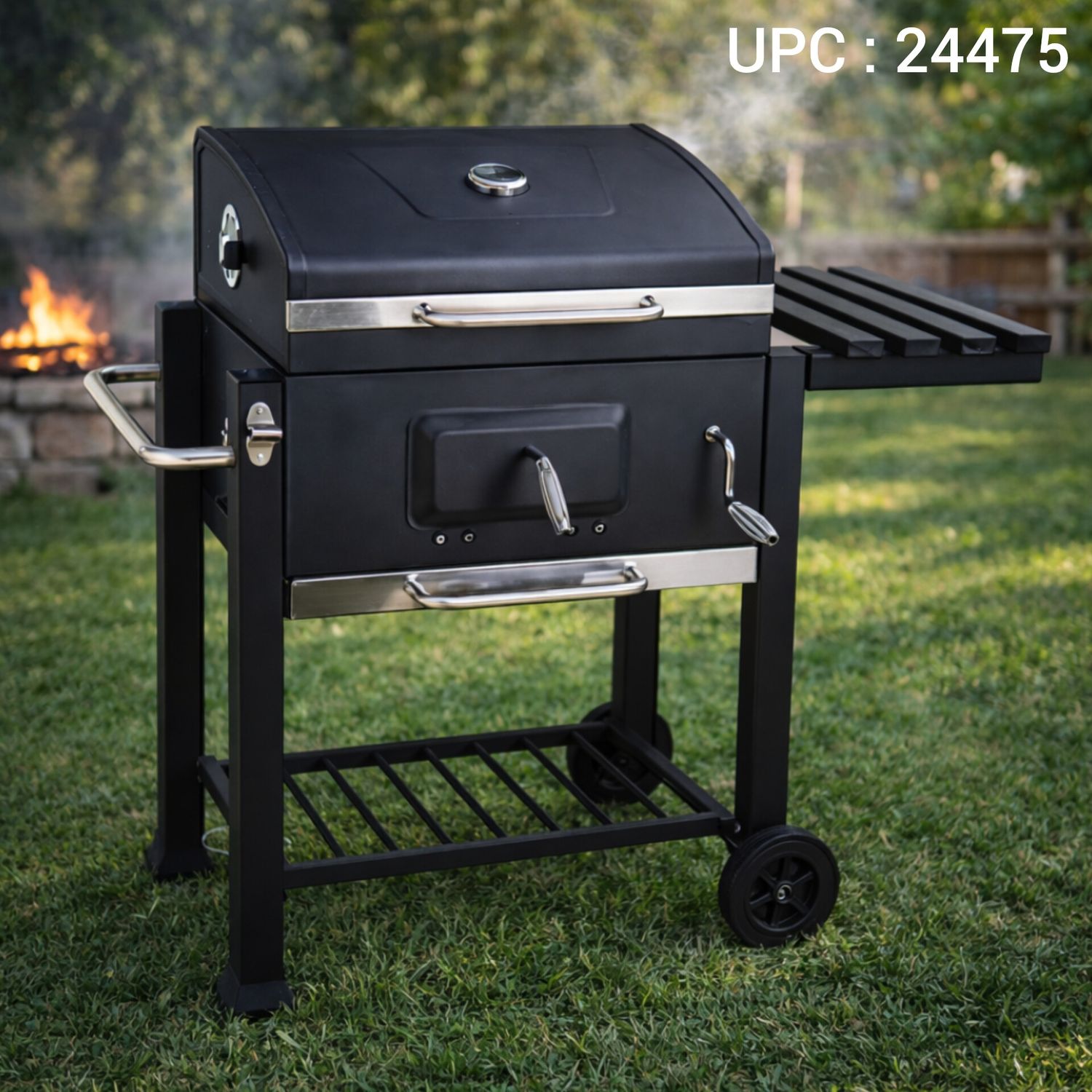 شواية باربكيو للرحلات والحدائق بعجلات ✓