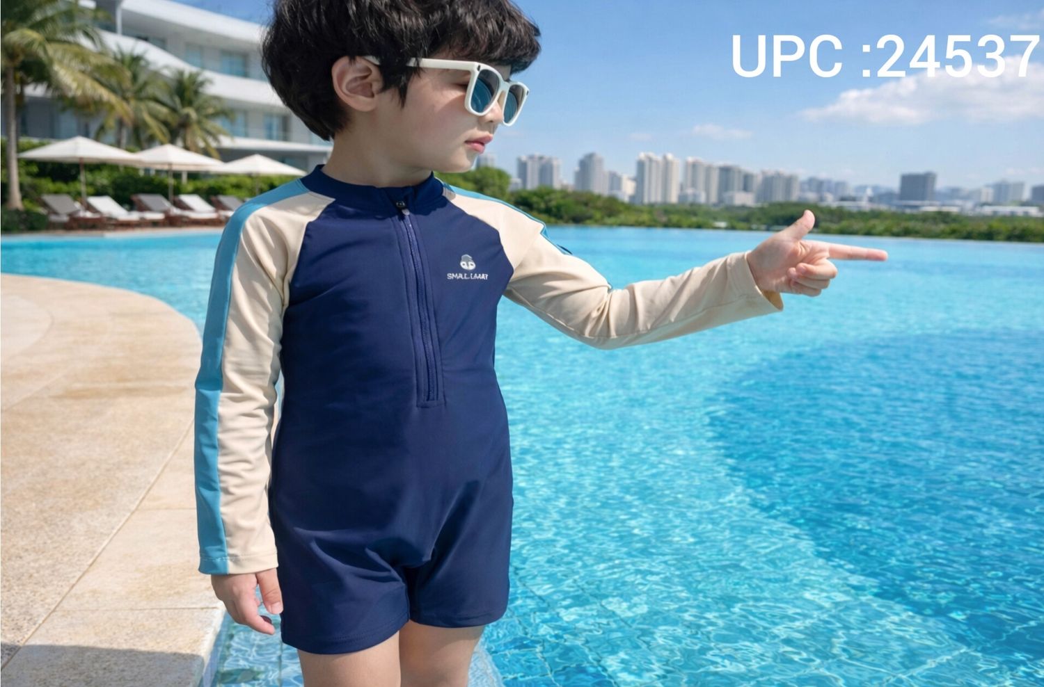 طقم سباحة أطفال مقاوم للماء ✓