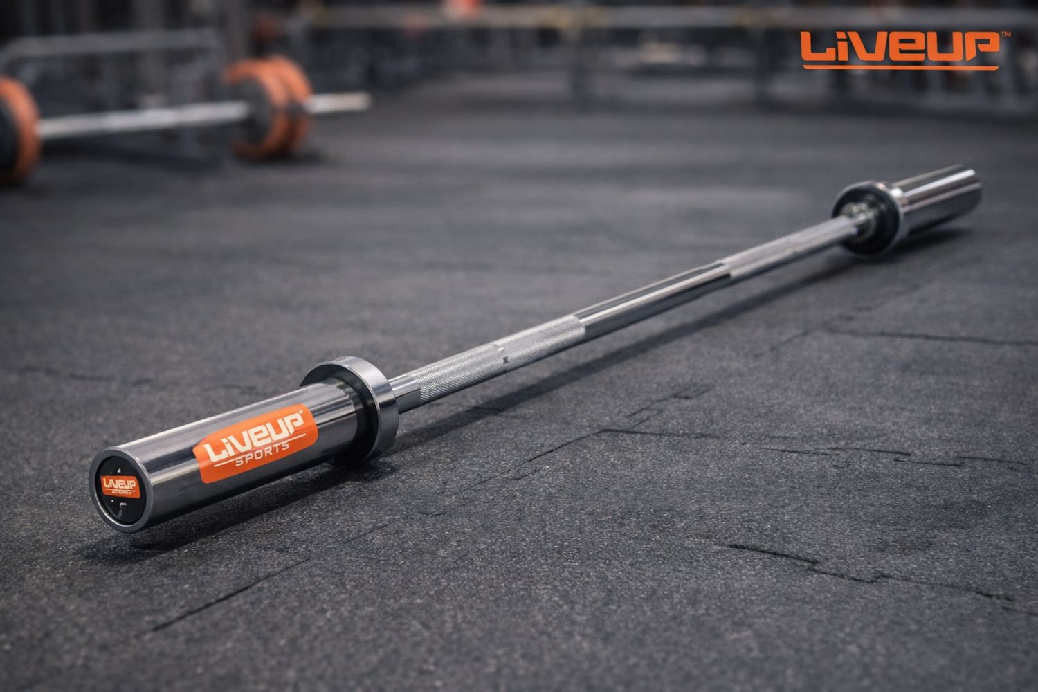 بار مستقيم أولمبي بدون ملقط LIVE UP 1.8CM ✓