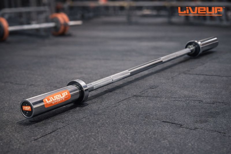 بار مستقيم أولمبي بدون ملقط LIVE UP 1.5CM ✓